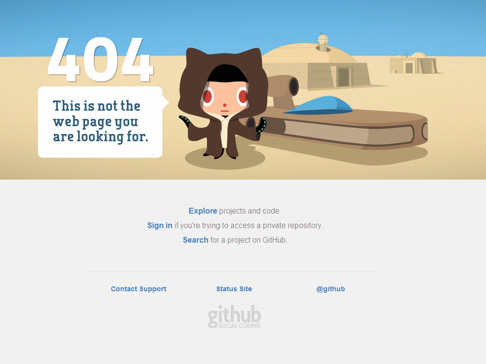 GitHub 404