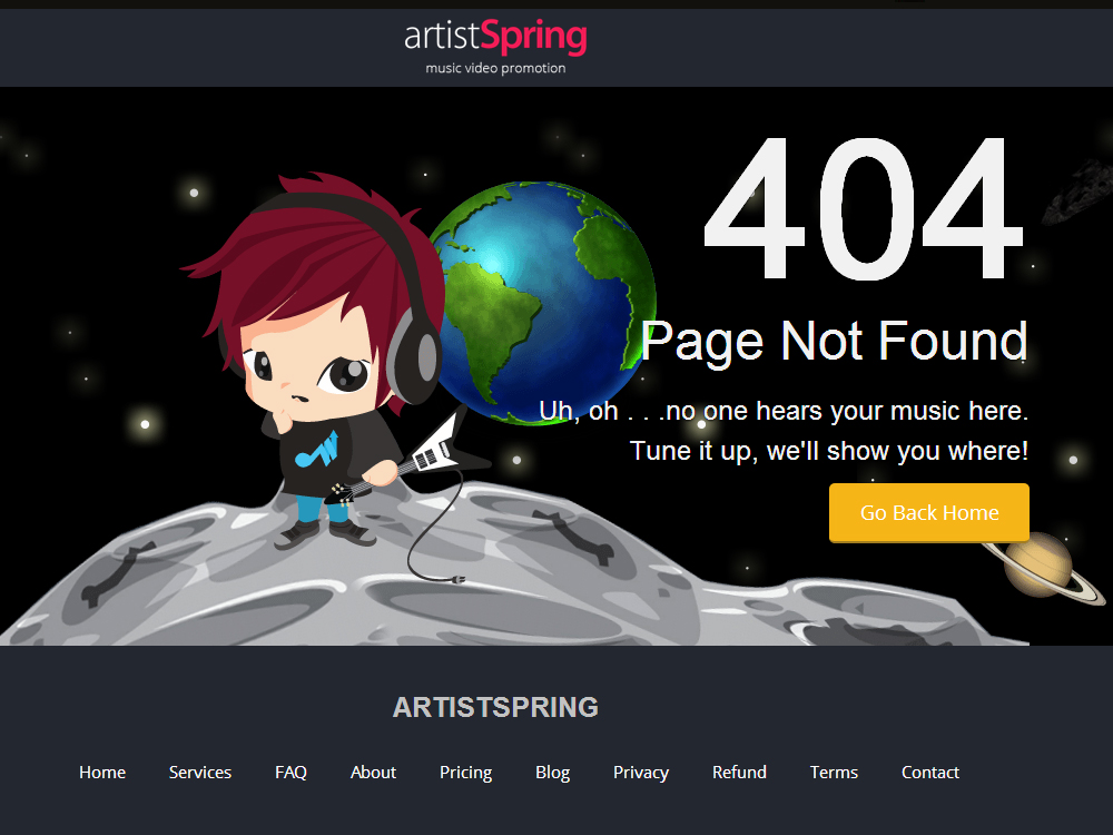 ArtistSpring 404